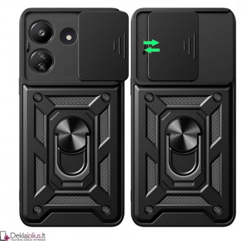 5in1 smūgiams atsparus dėklas su žiedu ir kameros apsauga (Xiaomi Redmi 13C/Poco C65) 5in1 smūgiams atsparus dėklas su žiedu ir kameros apsauga (Xiaomi Redmi 13C/Poco C65)